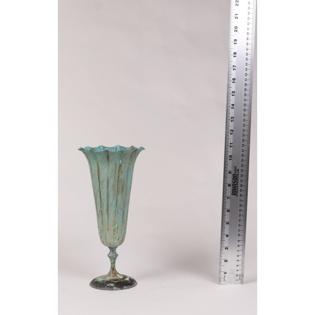 Blue Rustic Floral Vase